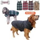 Dog Checked Design Pet Dog Sport Clothe Dog Quilted Coat