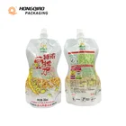 Aluminum Spout Custom Printed Reusable Aluminum Foil Strong Bottom Sealing Retort Pouch With Spout
