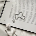 Bracelets Low MOQ 925 Sterling Silver Bead Coin Queen Bracelets Bracelets