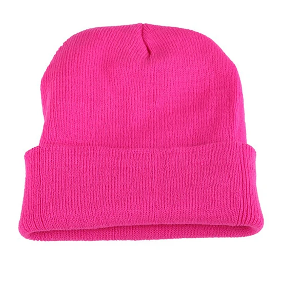 Winter Warmly Fashionable Custom Knitted Beanie Hat