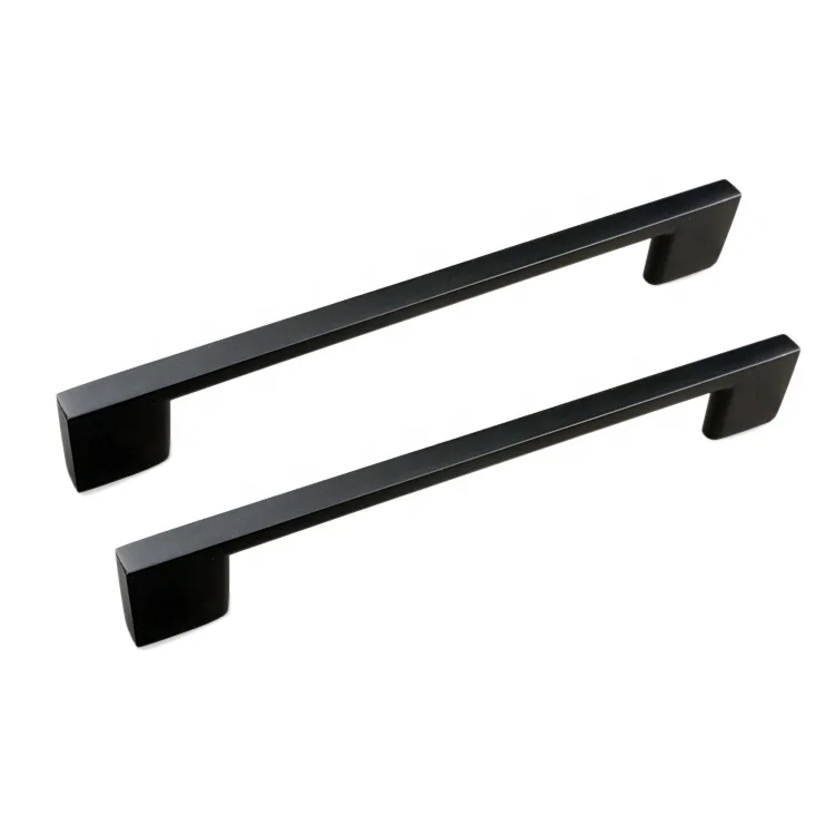 4.1" Lenght Black Aluminum Furniture Cabinet Door Pull Handle 