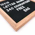 Black Felt Letter Board 10x10 Inches Stock For Immediate Delivery. SGS Certificated Quality