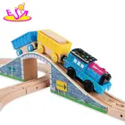 Train Toy Toy Train Set New Hottest Simulation 80 Pcs Railway Set Wooden Electric Train Toy For Children W04C079