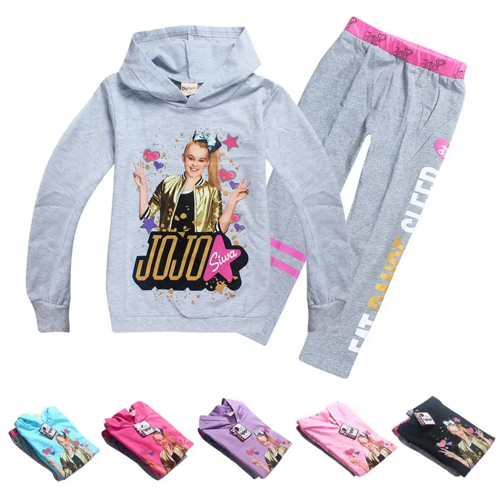 Jojo Siwa Girls Hoodies Cartoon 