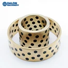 Bush Oil Free 10mm Cusn5zn5pb5 Double Flange Flanged Gunmetal Lead Bronze Bush With Graphite Insert