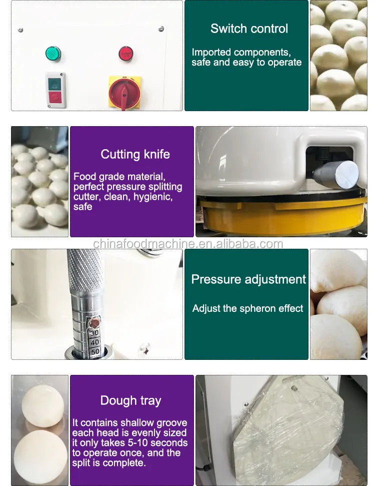 The Dough Divider and Rounder Machine Pasta Processing Machinery Dough Making Equipment manufacture