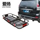 500LBS Steel Hitch Mount Cargo Carrier Car Rear Luggage Rack Bulk Cargo