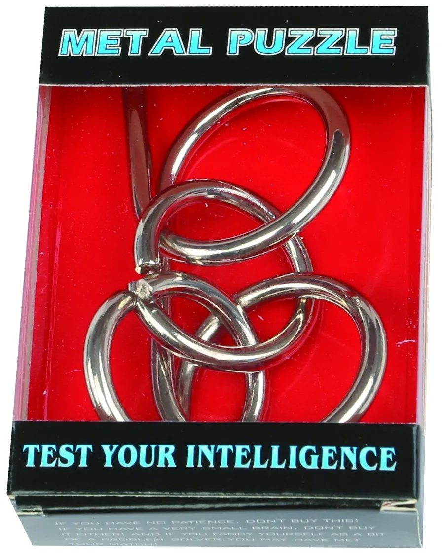 Kids Adults Iq Test Mind Game Toys Brain Teaser Metal Wire Puzzles