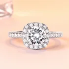 Engagement Ring Rings 925 Sterling Silver CZ Diamond Women's Promise Engagement Ring