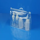 Travel Pvc Bag Pvcbag Pvc Travel Bag Hot Sell Plastic Travel Kit/Travel Cosmetic Bottle Set With PVC Bag