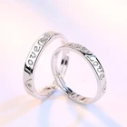 Wedding Ring Online 2 Heart Silver Plating Wedding Ring Set For Wedding
