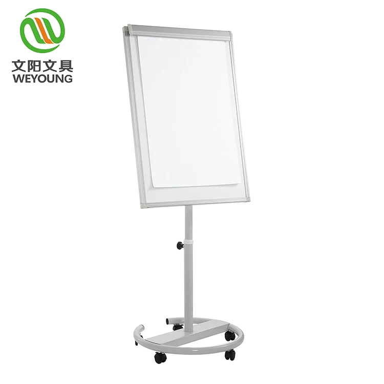 Magnetic adjustable flip chart painting board stand