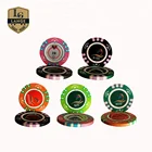 Poker Chips Ceramic Poker Chips With Custom Logo UV Stars Sticker Poker Chips