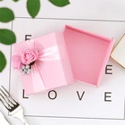 Wedding Sweets Wholesale Cute Square Wedding Invitation Silk Box Wedding Sweets Box