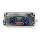Box IP67 OEM Wall Mounted 2 Holes EU Socket Outlet Box Power Socket Waterproof Distribution Box