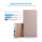 Battery Pack Usb Poweradd Power Bank 10000mAh External Battery Pack Backup USB Charger