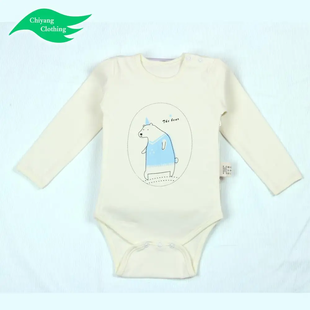 manufacturer Wholesale newborn long sleeve baby clothes baby plain white baby rompers