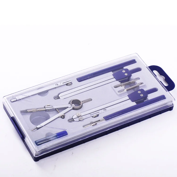 Wholesale 9pcs School Professional Compass and Math Set