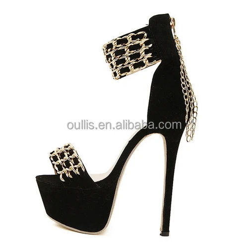 The Mental Chain Design High Heel Sandals Py3535 - Buy Retro Fashion High  Heel,Woman Sabdals,High Platform Sandals Product on Alibaba.com