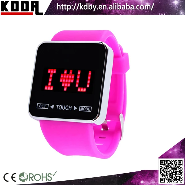 Wholesale Oem Square Best Wrist Watch Touch Screen Sports Watch Lighters Digital LED Bistec Watch Price