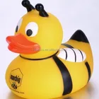 Mini Bee Design PVC Bath Duck Floating Toy For Babies