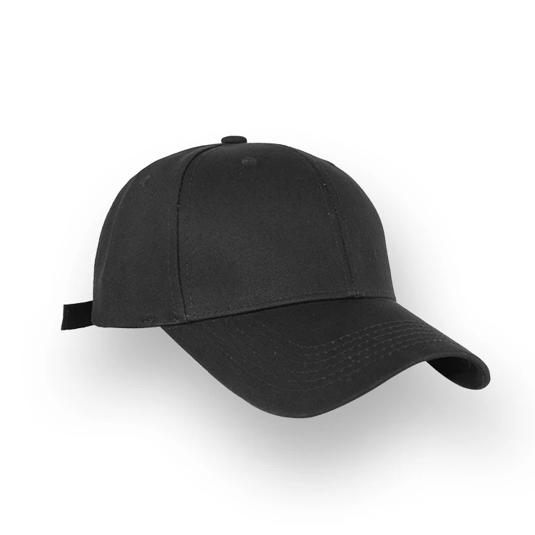 mens plain black baseball cap