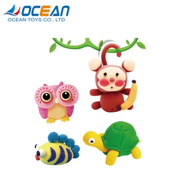 Creative imagination crafting toys color dough plasticine for kids diy animals