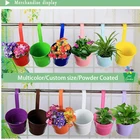 Pot Decorative Pots Metal Pot Outdoor Mini Colorful Wall Iron Hanging Flower Pot Decorative Metal Planter Pots Sale