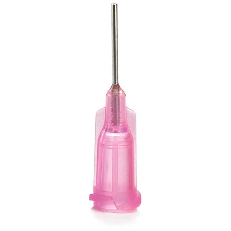 Precision straight blunt end stainless steel 20G 1/2&مثل; dispensing tipsluer lock dispensing needle