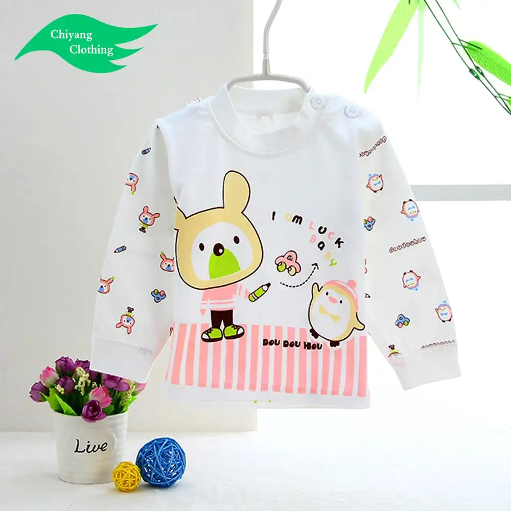 manufacturer Baby clothes wholesale price cartoon 100% cotton baby blouse made by CHIYANG factory