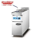HGF-70 2 Tank 4 Basket Gas Fryer With Cabinet Chips And Chicken Gas Deep Fryer