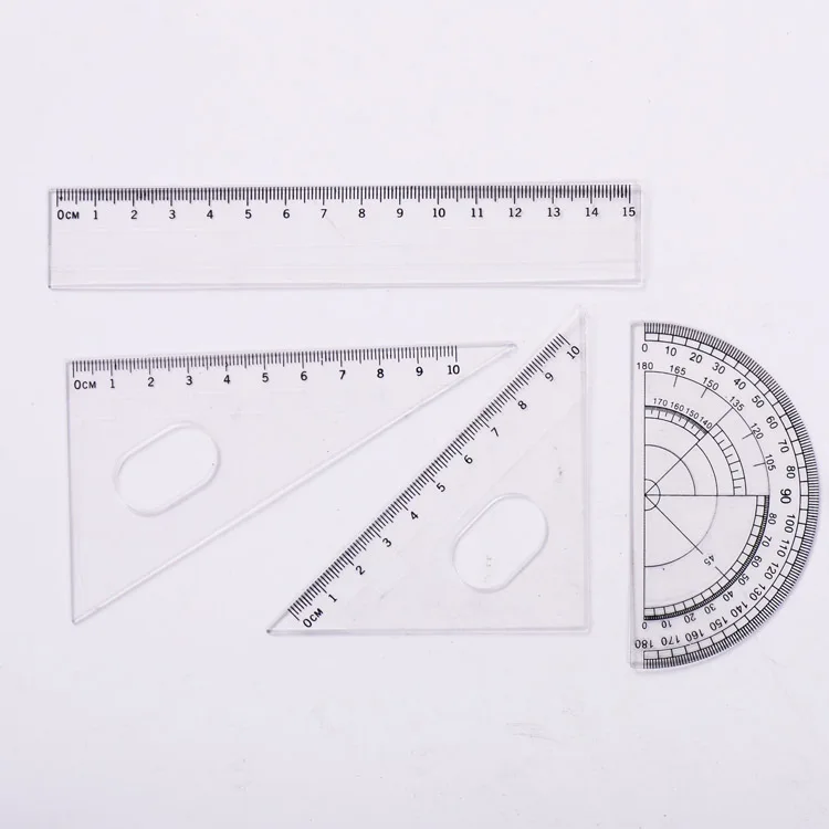 Wholesale High Quality10pcs Tools Math School Geometry Box Instruments