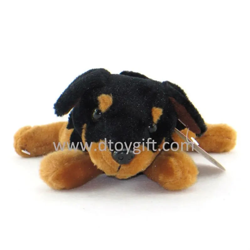 black and brown stuffed dog