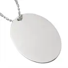 Pendants Oval Oval Stainless Steel Charm Necklaces Pendants DIY Accessories For Jewelry Customized Engrave Charm Blank Oval
