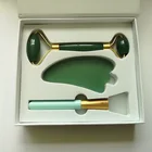 Massager Massager Jade Roller Facial Massager Integrative Metal Frame Reinforced Handle Premium Level Jade Stone