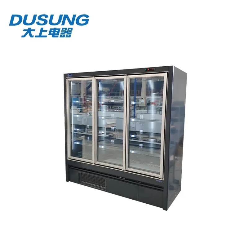 clear glass freezer