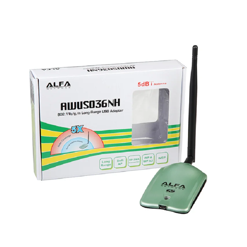 Alfa AWUS036NH 802.11n 2000mW WIRELESS-N USB adapter 2w 
