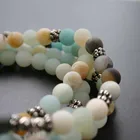 Beads Gemstone Beaded Gemstone Necklace Necklace 108 Mala Beads Yoga Gemstone Knotted Necklace