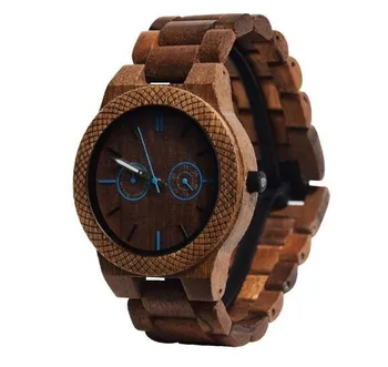 OEM Women and Men Fashion Japan Quartz Wood Wrist Watches Custom Logo watches Hot Selling Luxury Wooden Couple Wrist Watch