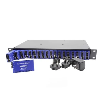 20 years fiber optic cable manufacturer supply media converter chassis