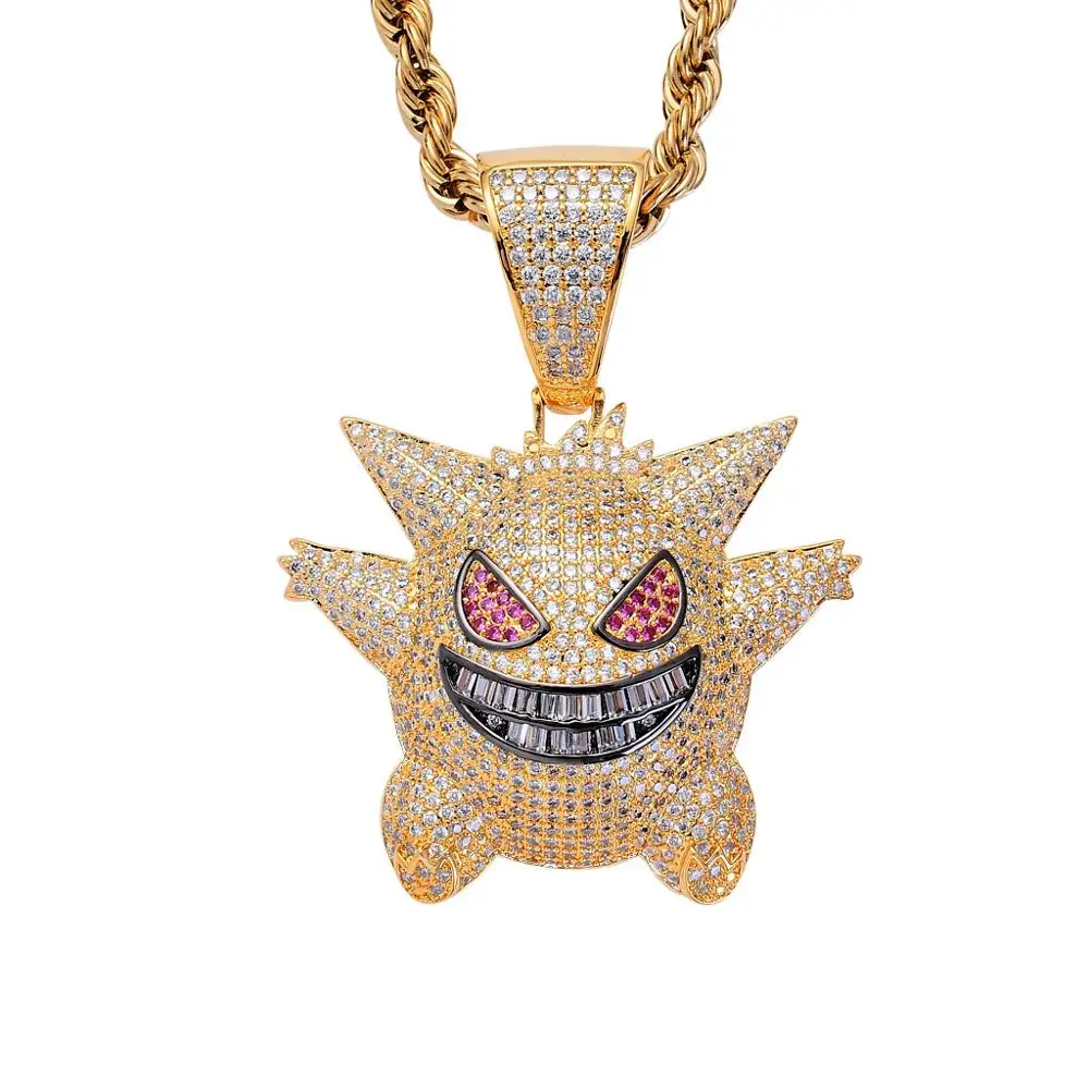 Hip Hop Jewelry Mask Gengar Cartoon 