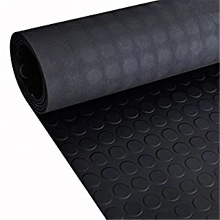 Grey 1.2m & 1.5m Wide Studded Stud Quality Rubber Matting 3mm Thick cheap 