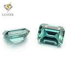 Shape Gems Emerald Cut Green Moissanite Clarity Vvs Octagon Asscher Cut Shape Gems Moissanite Diamond Price Per Carat