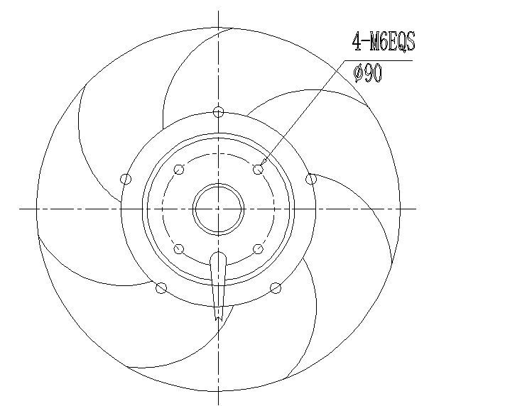 Centrifugal Blower, 450mm, Aluminum - detail 10