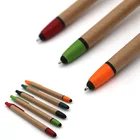 Paper Pen Paper Pen Promotional 2 In 1 Recycled Paper Plunger And Neb Paper Stylus Pen
