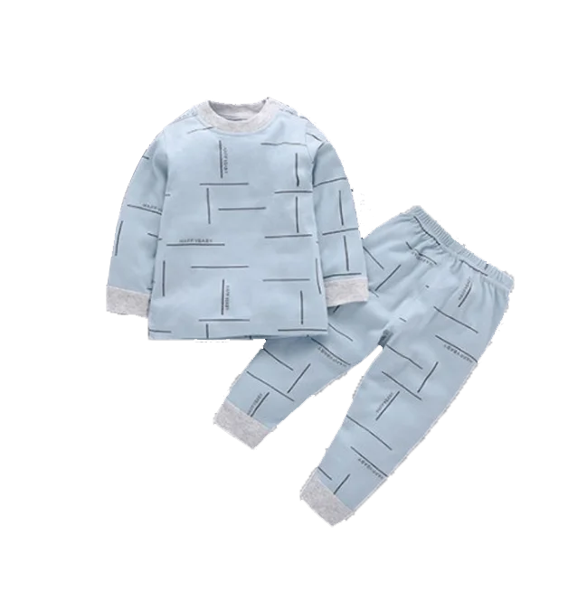 Kids blank pajama sets cotton blank children pajama  home clothes