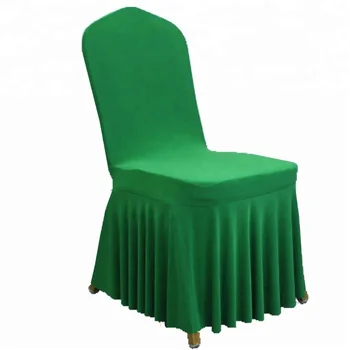 Popular emerald green spandex wedding chair cover