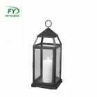 Hand Lantern Lantern Designer Candle Holder ML-1284 Hurricane Grave Hand Metal Lantern Candle Holder