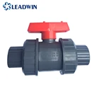 Union Plastic Valve Plastic Double Union For Water 2 Inch 6 Inch 4 Inch Electric Compact Pvc Union Ball Valve