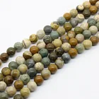 Stone Bead Stonestone NB0041 Natural Stone Bead 4mm 6mm 8mm 10mm Loose Bead Ocean Jasper